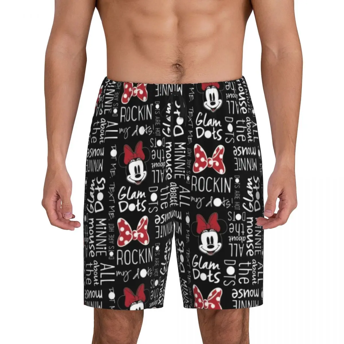 

Custom Print American TV Animation Mickey Mouse Pajama Shorts for Men Sleepwear Bottoms Sleep Short Pjs with Pockets