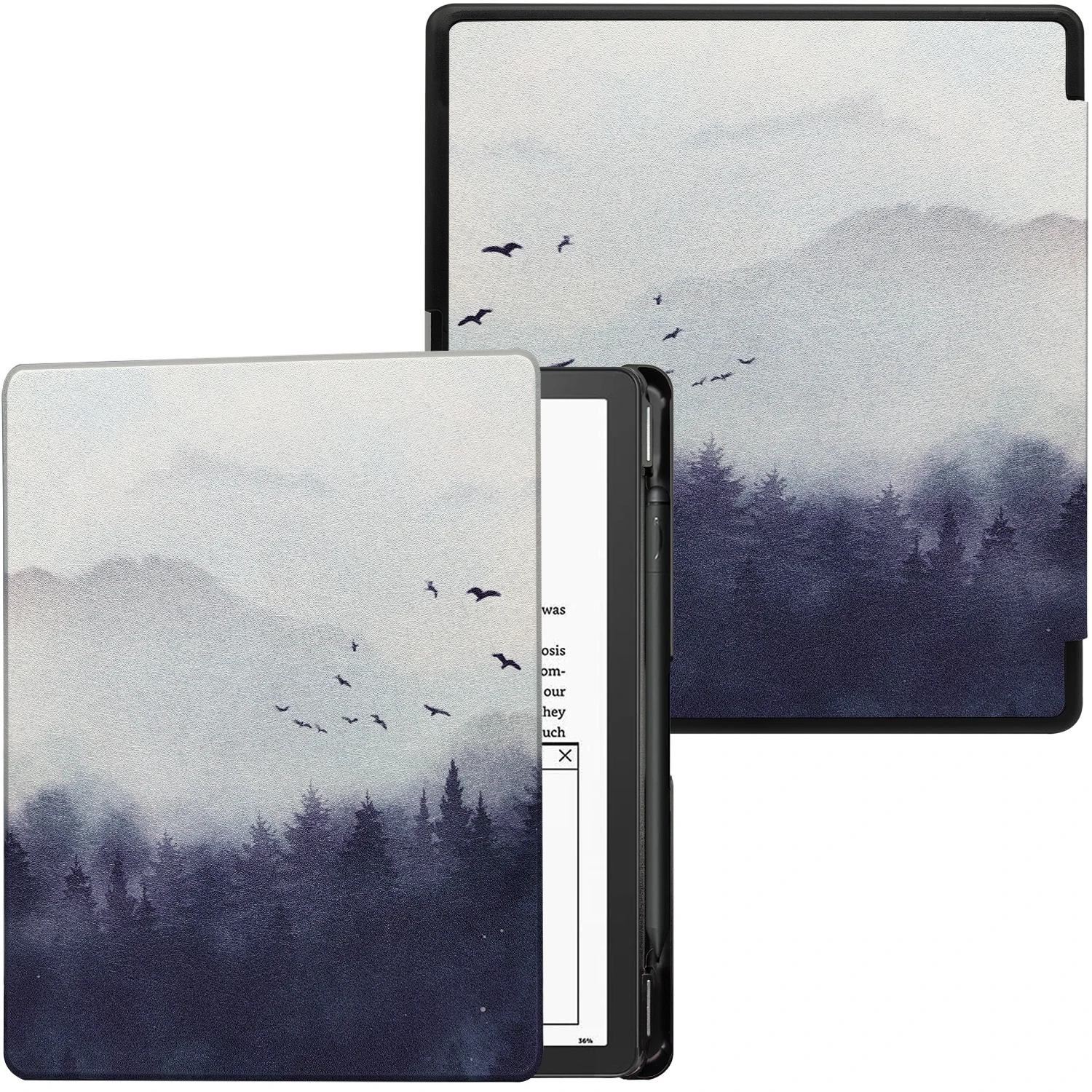 para Kindle Scribe Todos os Novos pu Capa de Couro com Auto Dormir Wake 102 in 2023 Lançado com Pen Holder Case