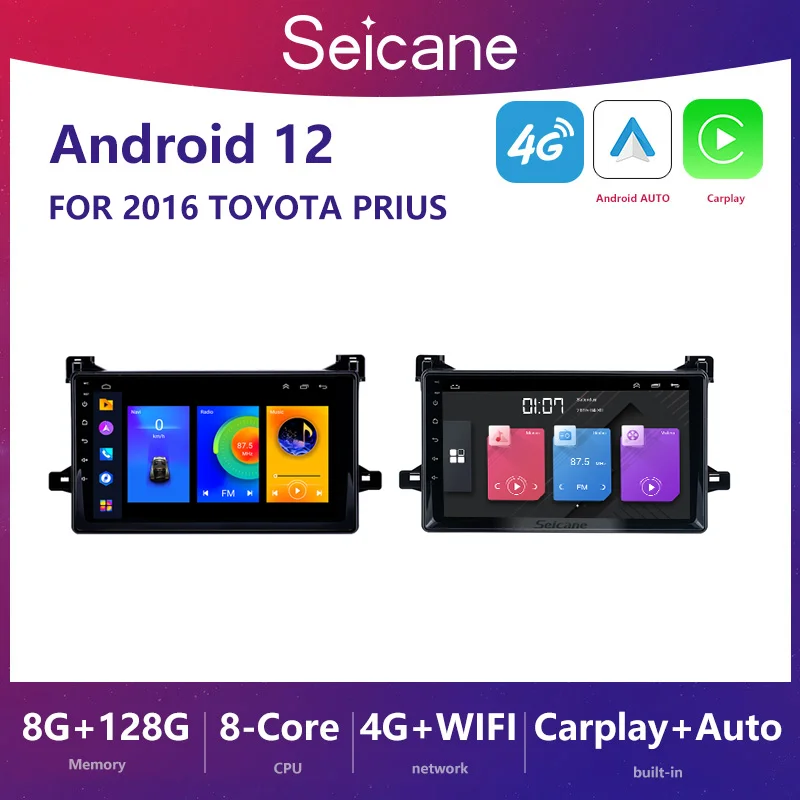 

Seicane QLED DSP 8G+128G Android 13 For Toyota Prius XW50 2015-2022 Car Radio Multimedia Video Player GPS Navi Stereo Carplay