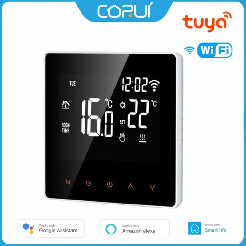

CORUI Tuya WiFi Thermostat LCD Touch Temperature Controller Electric Floor Heating Water/Gas Boiler Google Home Smart Life Alexa