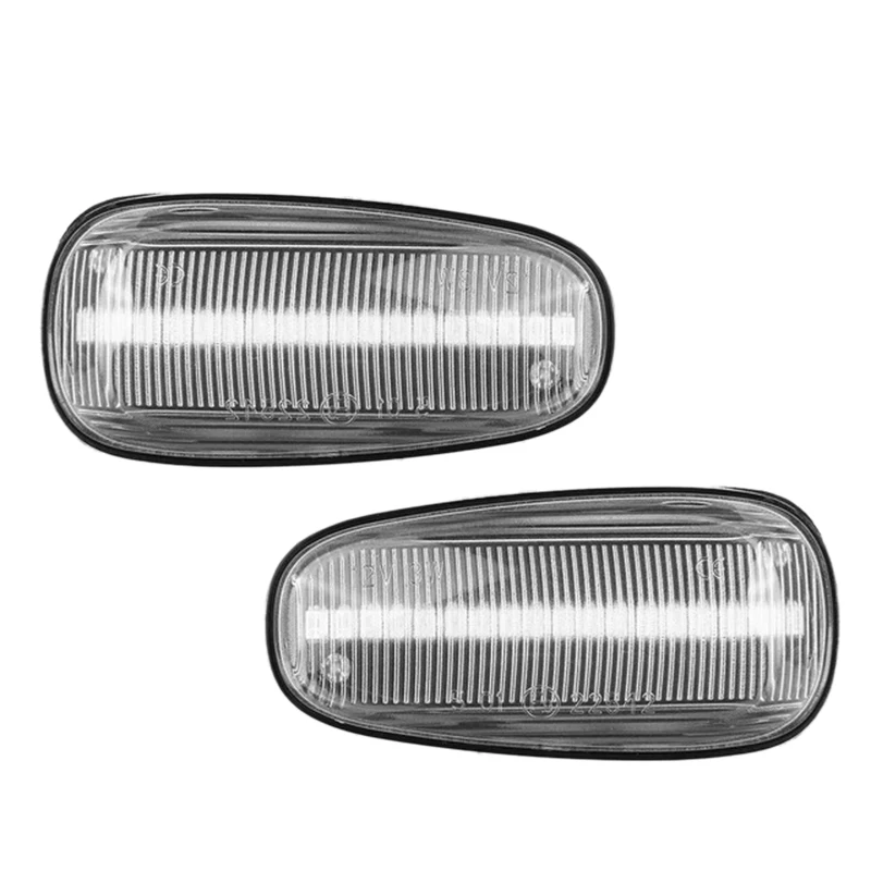 

2Pcs Car Side Marker Light LED Turn Signal Indicator Lamp for Opel Zafira a 99-05 Astra G 98-09 White