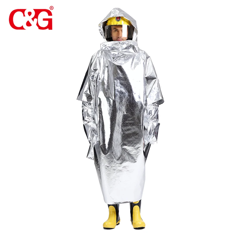 

CG Aluminized Fire Proximity Fireman Suit Poncho