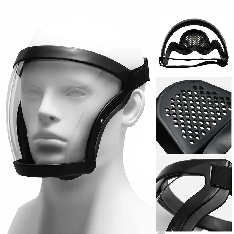 Face Protector Transparent Full Face Shield Mask Head Protective Cover Eye Safety Glasses