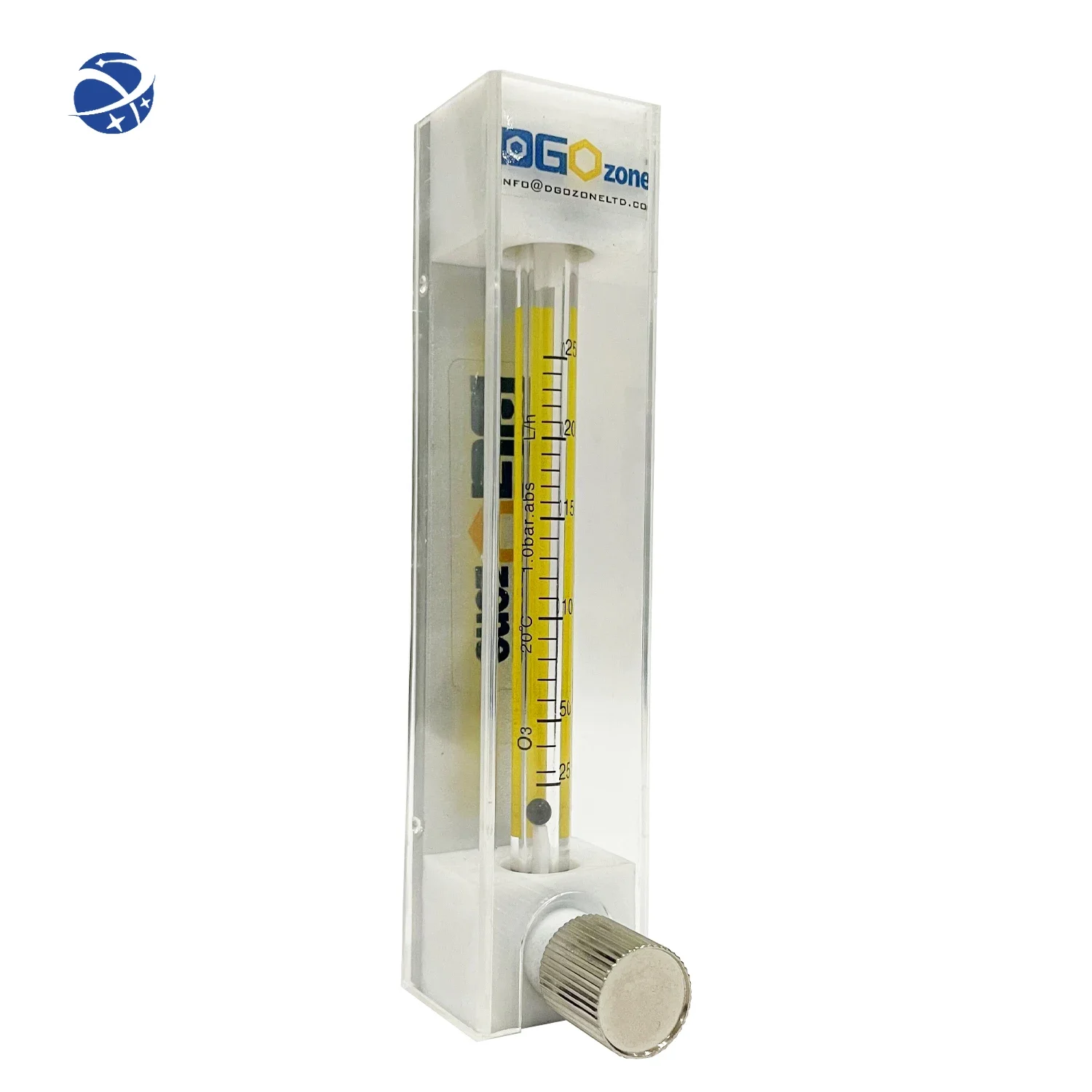 Yyhc25-250LPM Portable Ozone Flow Meter With Valve Ozone Resistance Rotameter PVDF Barb Connector Fitting Gas Flowmeter For Ozon
