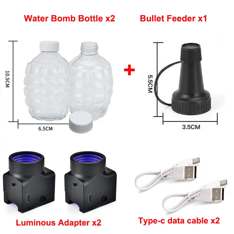 HEMOTON 5 Pieces Soft Ball Accessories Bucket Gel Light Gel Bottle Game