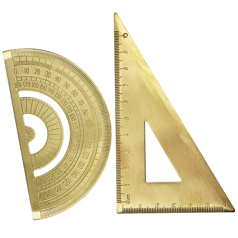 

Ruler Measure Rulers Measurement Protractor Geometry Tool Triangle Brass Protractors Measuring Drawing