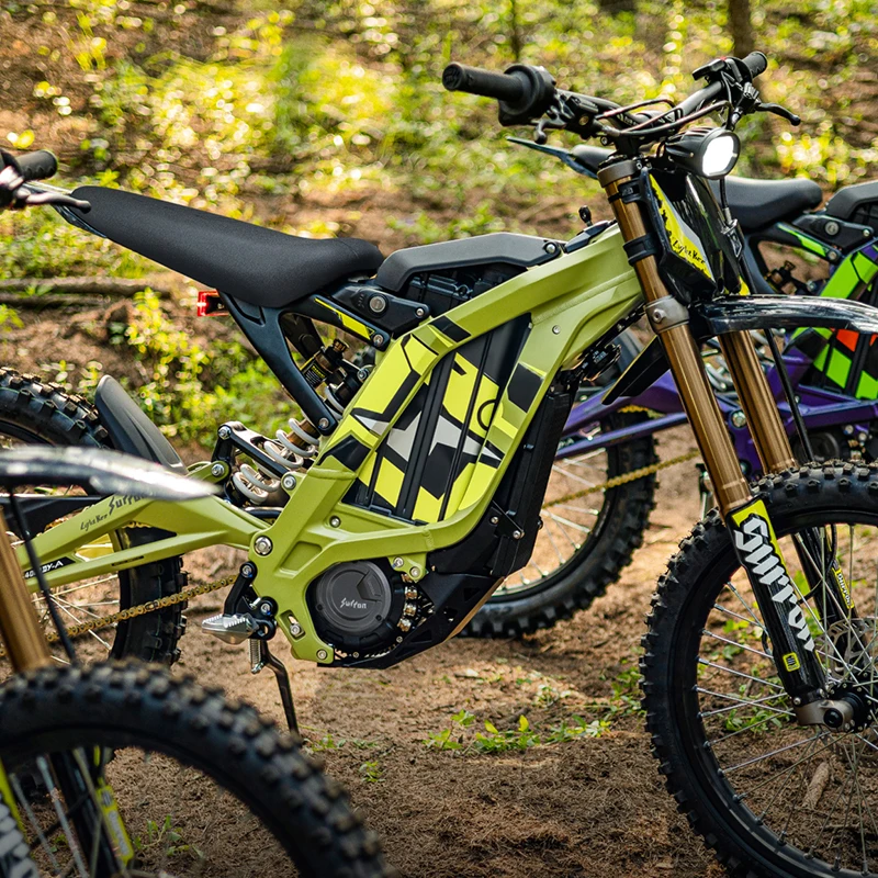 Bicicletta Elettrica da Montagna Light Bee X 2025 con Motore Brushless da 8000W, Batteria 60V 40AH e Freno a Disco Idraulico - immagine 3