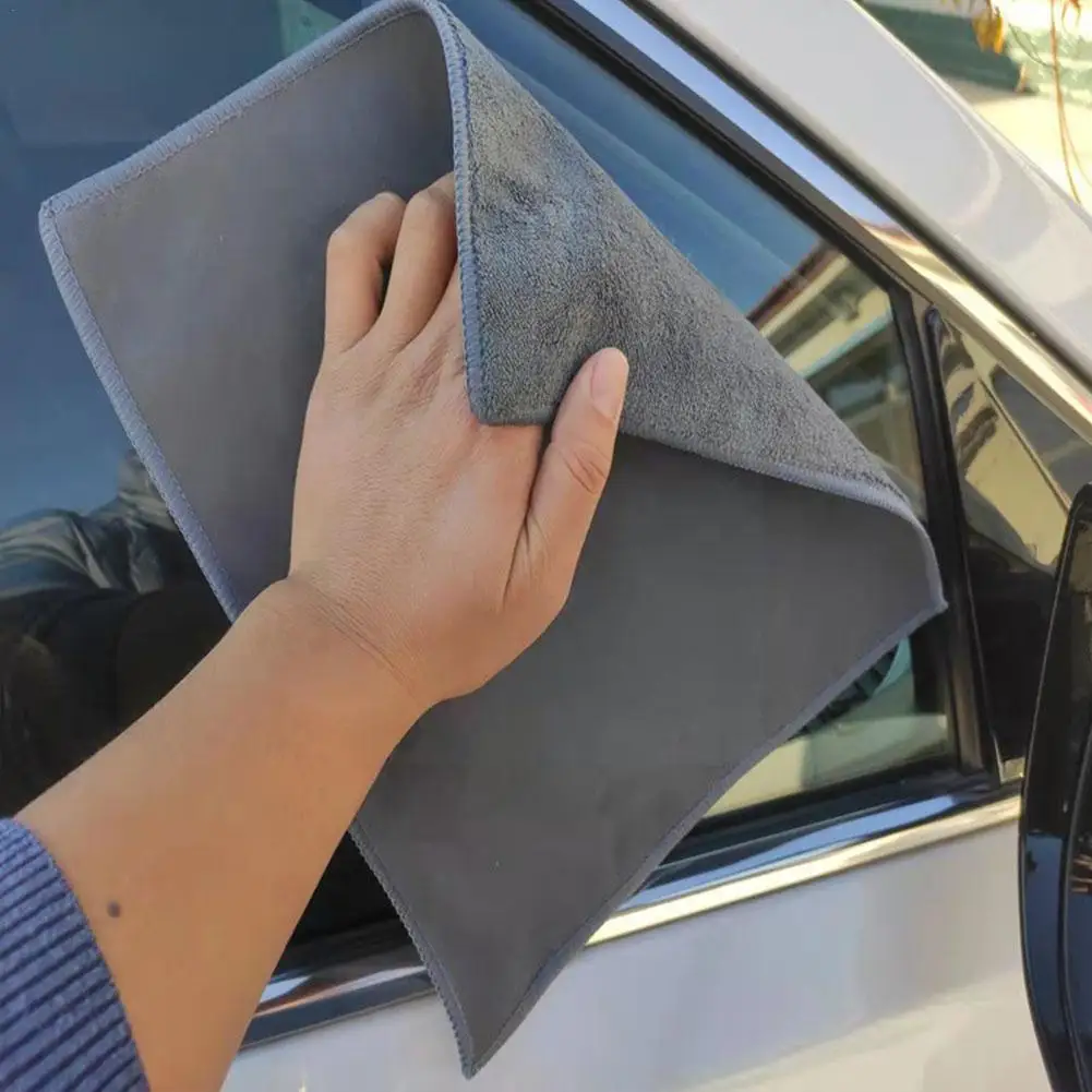 Super Saugfähigen Auto Trocknen Handtuch Wildleder & Korallen Samt Auto Handtuch doppelseitige