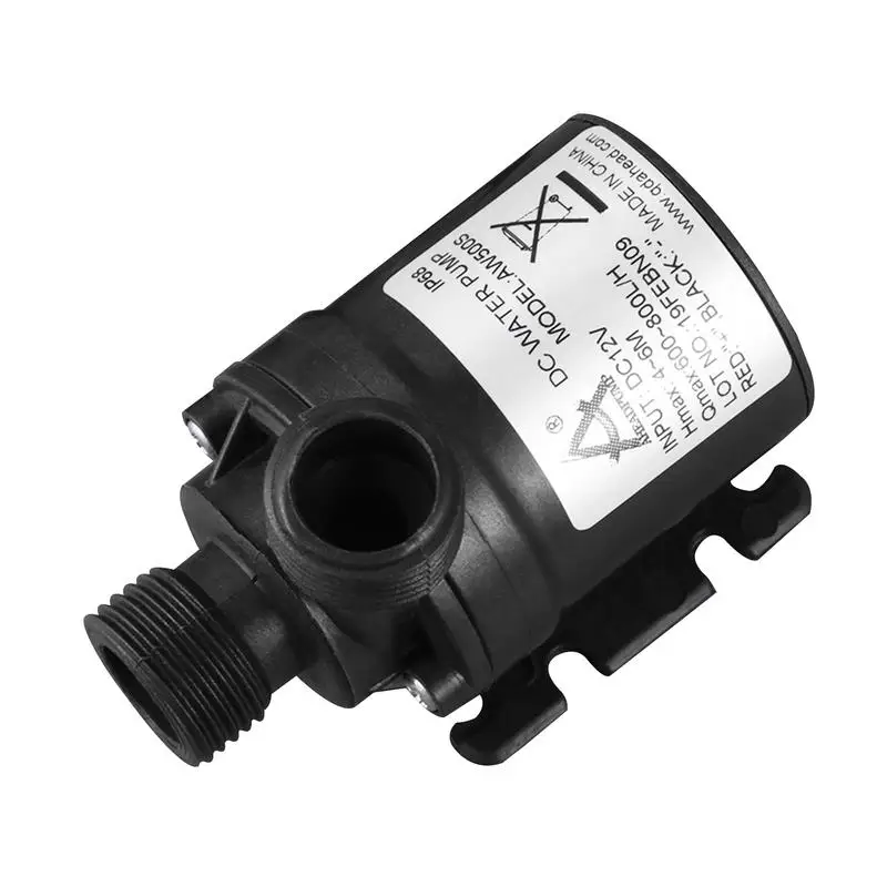 800L/H 5m DC 12V Quarter threaded Submersible Pump High Pressure Diaphragm Low Noise