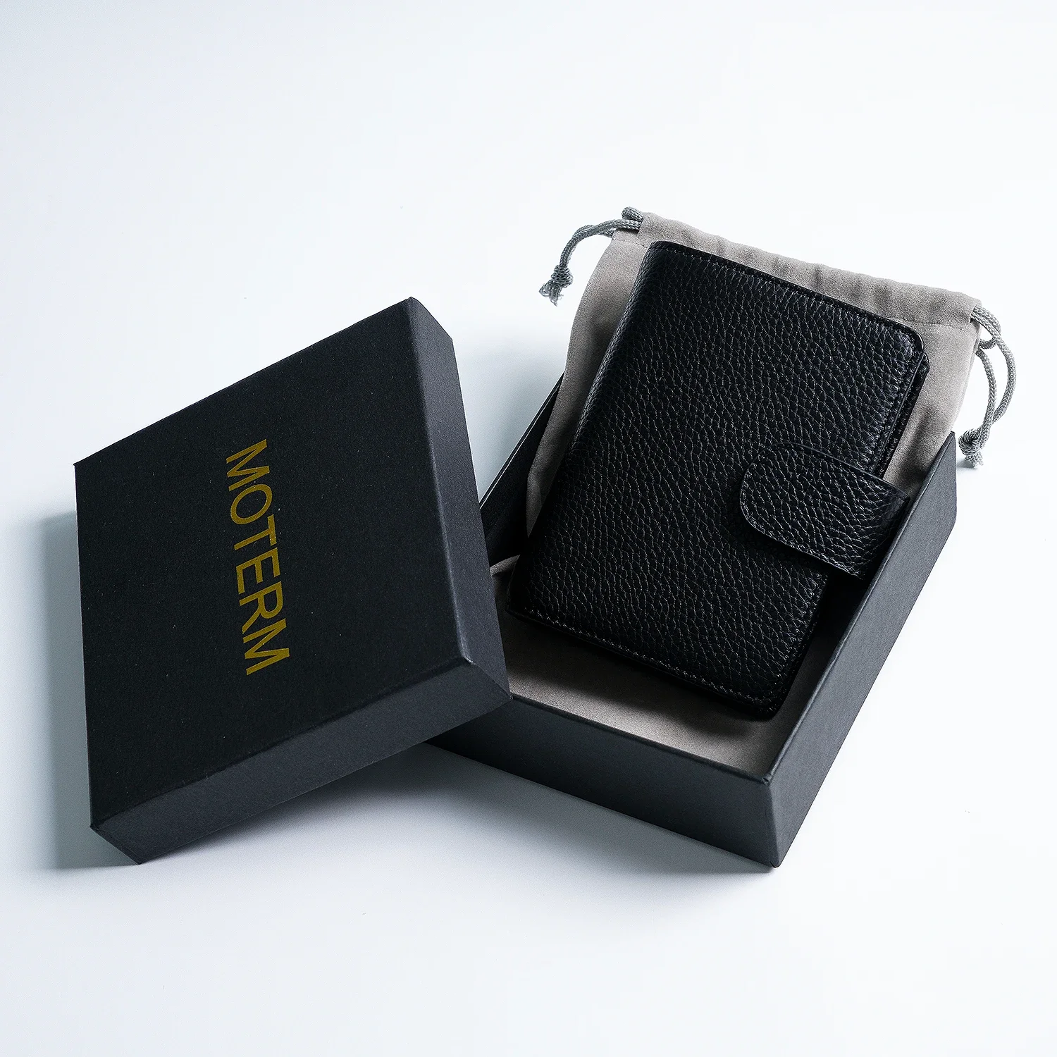 Moterm Regular A8 / M5 Size Rings Planner Pebbled Grain Cowhide 5-hole Mini Notebook with 15 MM Rings Organizer Journey Diary 6