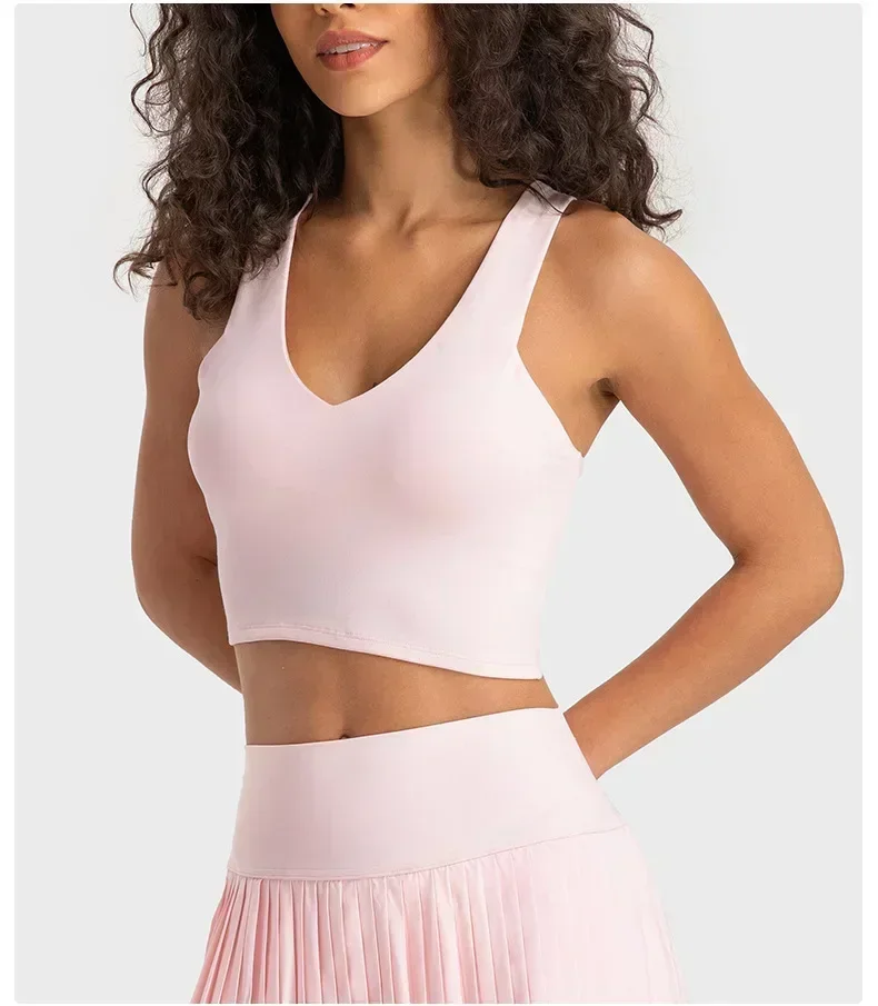 Lemon Women Yoga Sports Tank Top Gym Fitness Leisure Sport Outdoor Jogging Tennis Crop Summer Women'S Underwear Vest Clothing