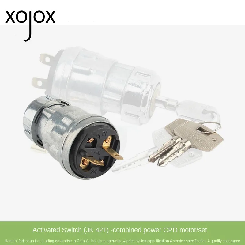 XOJOX 지게차 부품용 시동 스위치, 전기 문짝 잠금, 예열 스위치, 점화 스위치, JK421 하이 퀄리티 Acce
