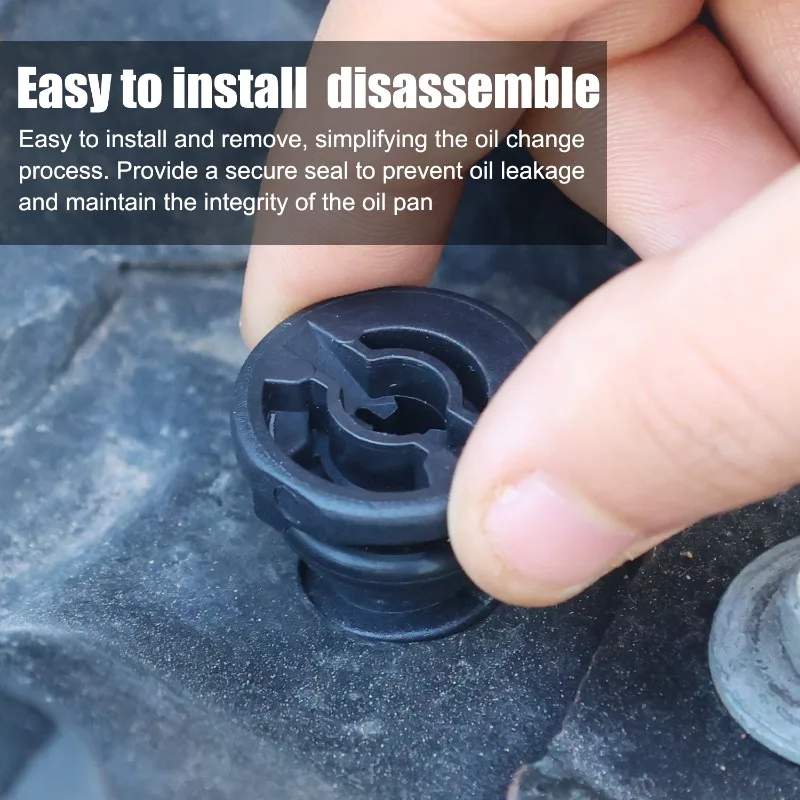 Black Engine Oil Drain Plug Screw Cap Sump Pan Nut Bolt – 10/20pcs
