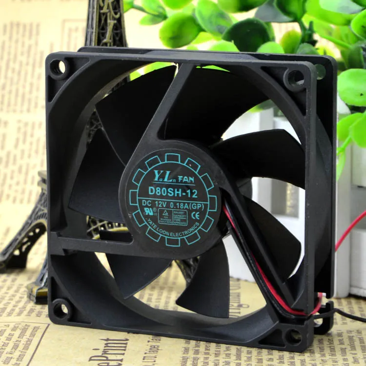 

/Φ 8025 12V 0.18A 8CM D80SH-12 охлаждающий вентилятор