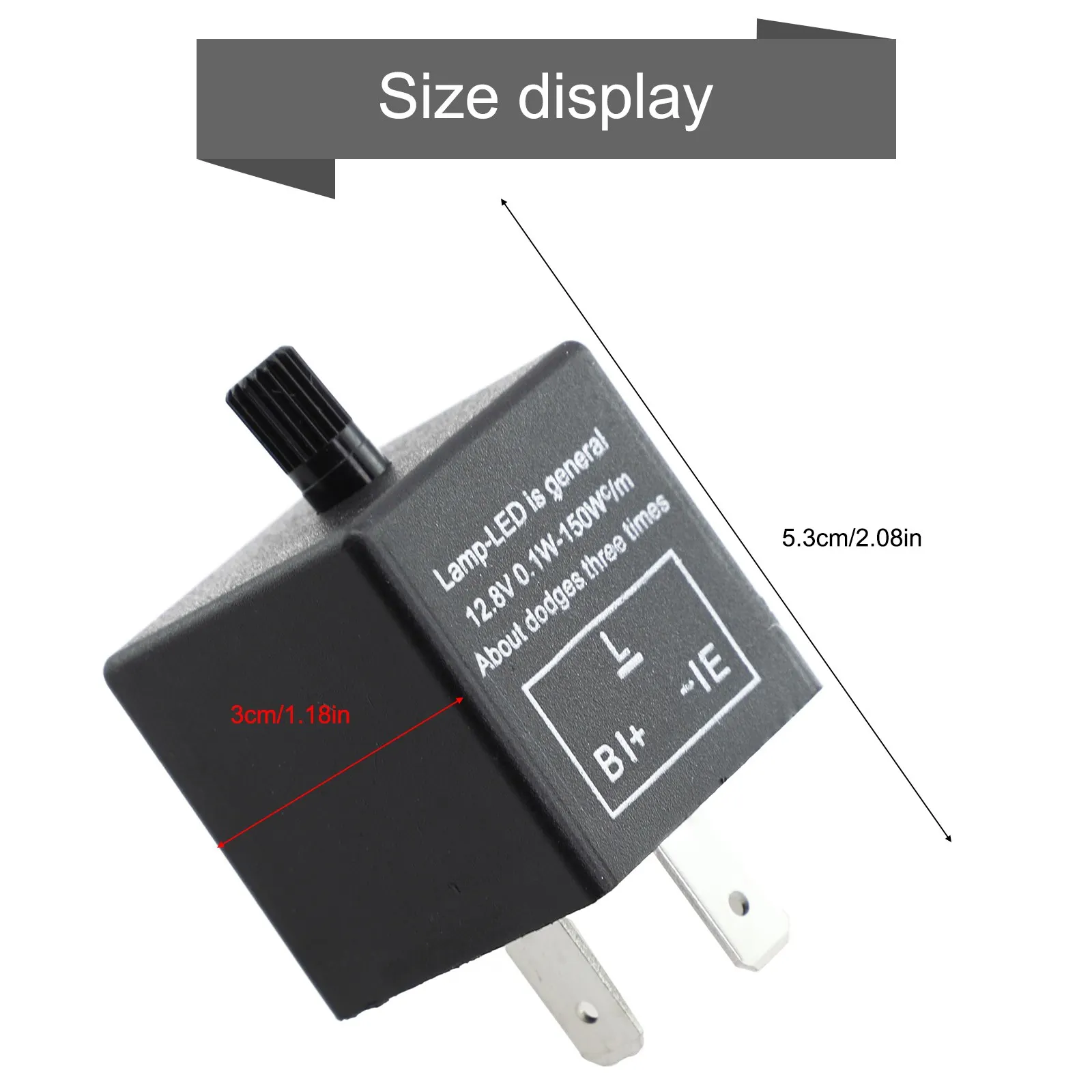 

Fit For Most 12V Auto, Motorcycle LED Flasher Relay Speed Adjustable Black ABS Motorcycle Lighting Indicators Parts Accessories