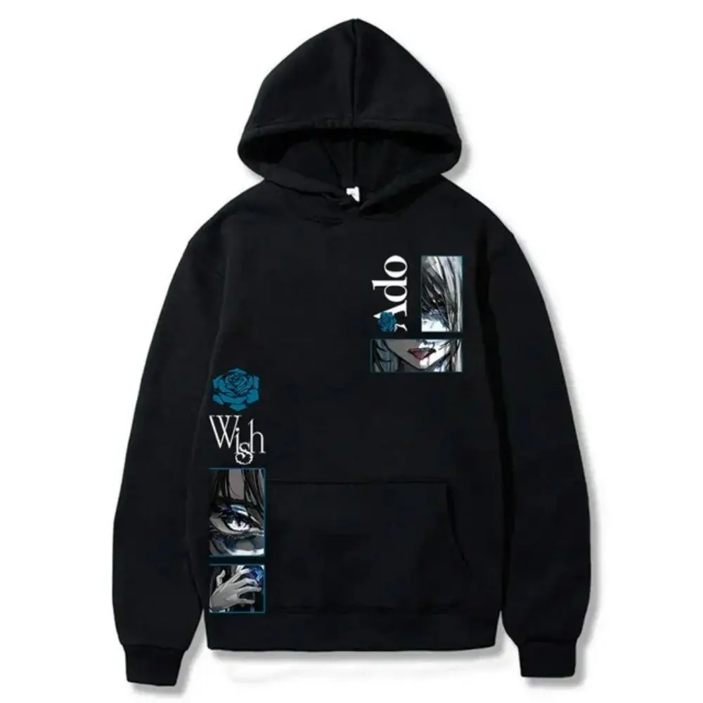 thumbnail image 1 of Sudadera con capucha Ado Face Merch The First World Tour de invierno para hombre y mujer, unisex, informal, de manga larga, ropa de calle con capucha, 1 of 5