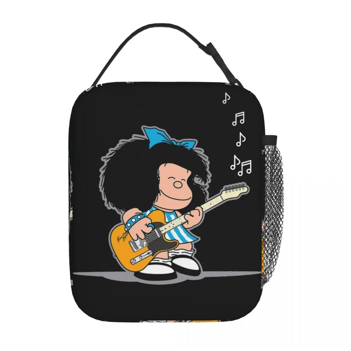 

Mafalda Cartoon Insulated Lunch Bag Quino Comics Food Container Bags Portable Cooler Thermal Bento Box For Picnic