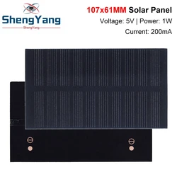 Compact 1W Solar Panel for DIY Electronics and Home Projects (2PCS)