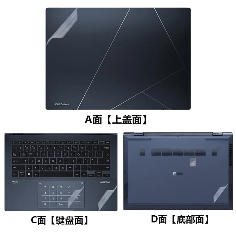 Full Body Laptop Vinyl Decal Cover Sticker skinFor Asus Zenbook 14 OLED UX3404V UX3404VC UX3404VA UX3402 UX3402ZA UX3402V