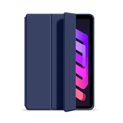 Slim Stand Protective Smart Cover for Tablets - Back Shell Design (Navy Blue)