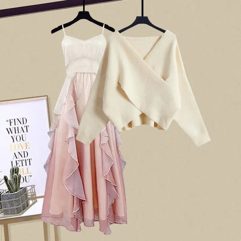 Autumn-and-Winter-Dress-Suit-Women-s-New-Fashion-Knitted-Sweater ...