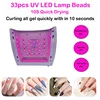 Nail Lamp with Rhinestones 66W UV LED Lamps for Nails Rechargeable UV Light For Nail Wireless Gel Polish Curling Manicure Tools 5