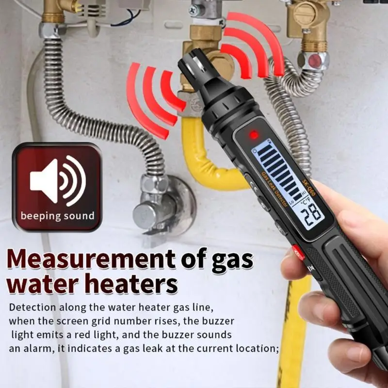 E74E Easy To Use Natural Gas Leak Detection Device For Kitchens Basements Household