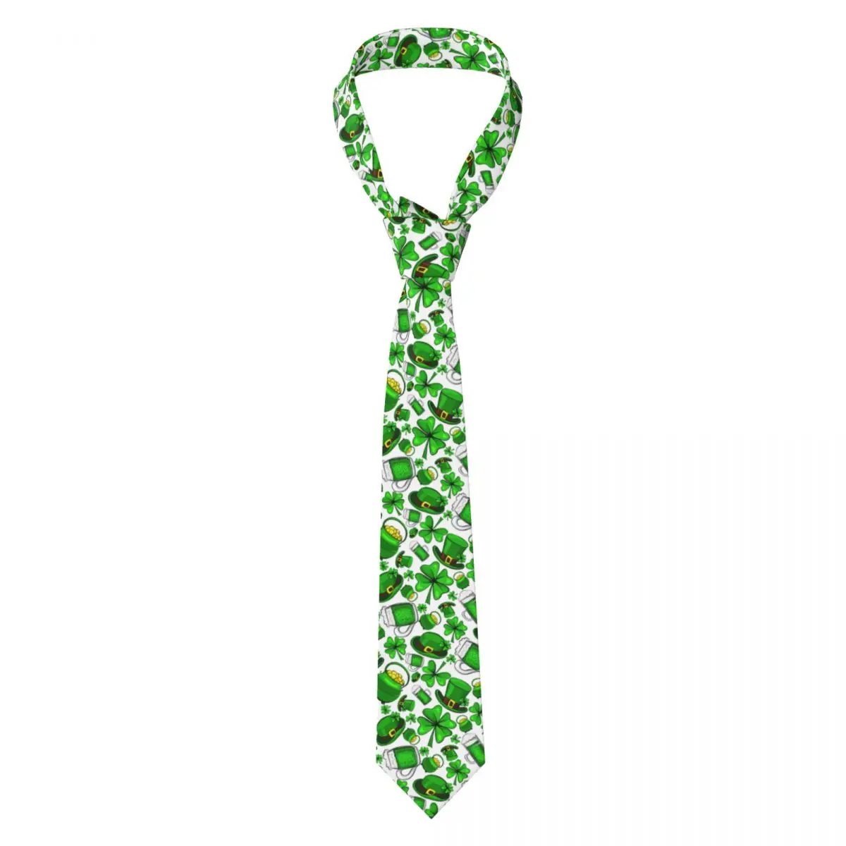 

Happy Tie Ireland St. Patrick's Day Ties Hip-Hop Street Cravat Street Necktie 8cm Wide