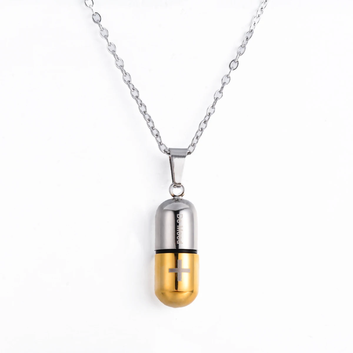 JewelryWe Collana da Uomo Donna,Costellazioni Ciondolo Capsula Apribile