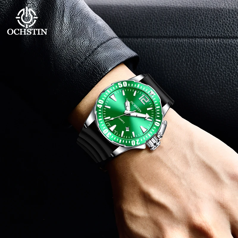 OCHSTI's Hot selling 2024 Leisure Fashion Pilot Series Multi functional Quartz Movement Waterproof Watch Men's Quartz Watch