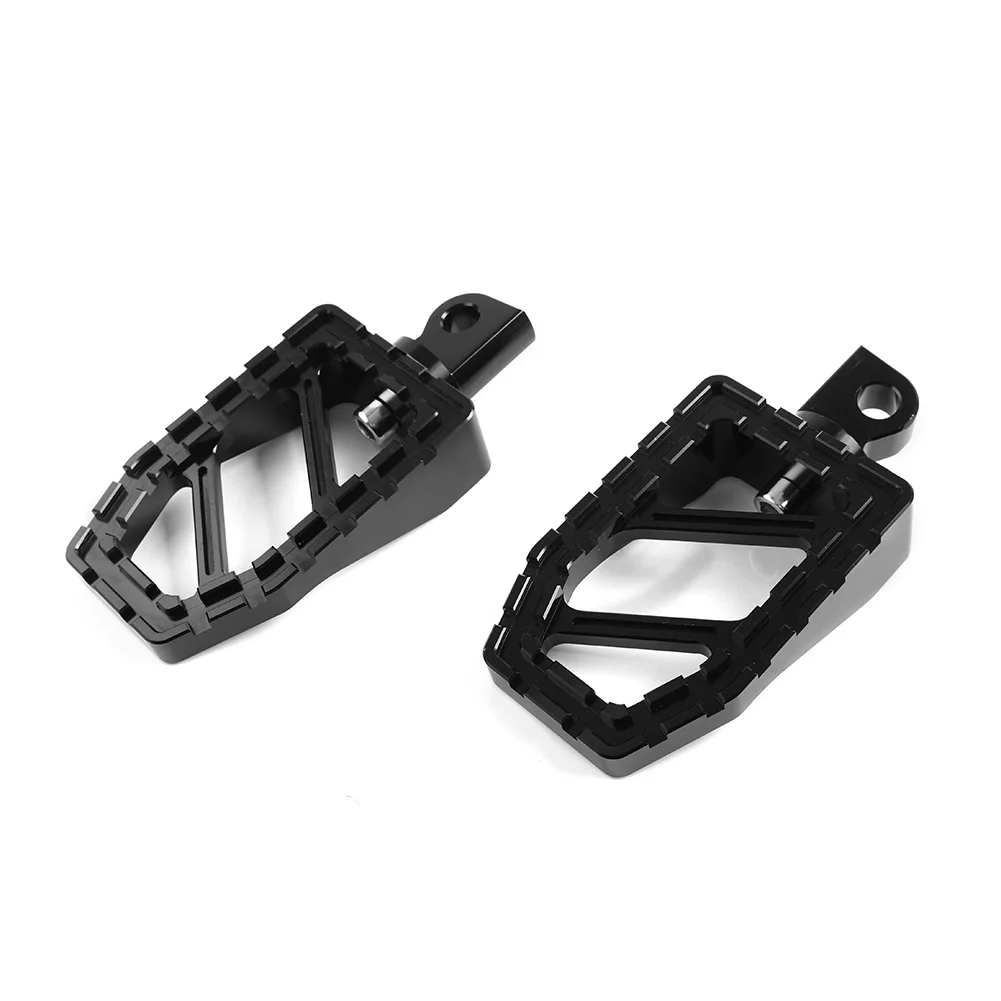 Motorcycle Mini Foot Peg Footrest Pedal 1Pair Black Aluminum For Harley Davidson Sportster XL