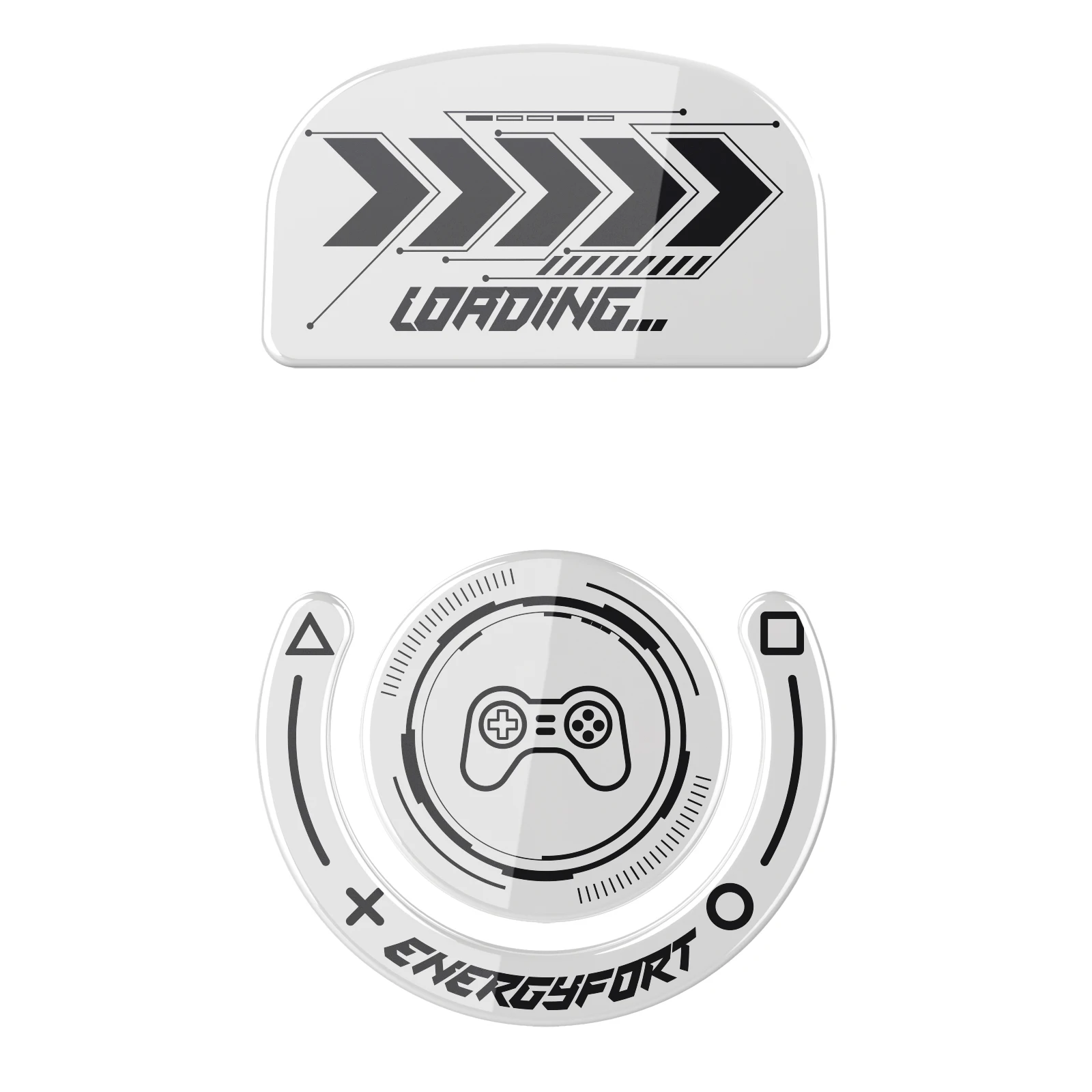Enhanced Glide Glass Mouse Feet Sticker - Optimized for Gaming Performance