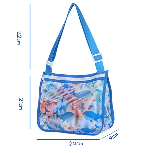 Portable Beach Bag Foldable Mesh Swimming Bag For Children Beach Toy Baskets Storage Bag Kids Outdoor Swimming Waterproof Bags 3