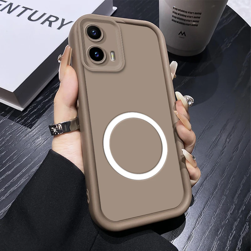 Shockproof Silicone Soft Protective Phone Case with Magnetic Sticker - Bumper Cover