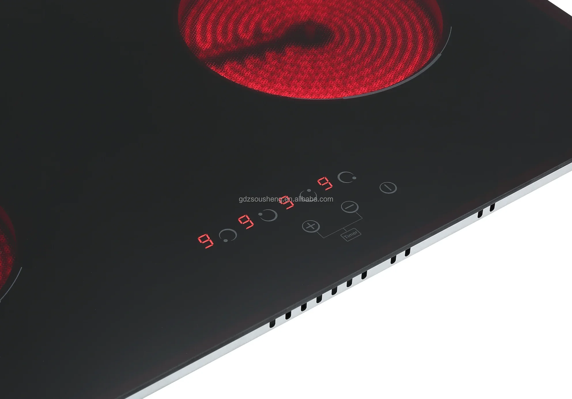 Stainless Steel Infrared Hybrid Electric Cooker 4-Burner Ceramic Hob for Household and Hotel Use