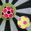 1Pc Felt Soccer Ball Sticky Soccer Ball For Foot Kick Dart Games, Soccer Darts For Outdoor Inflatable Football Target Board 3