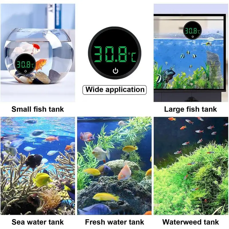 Fish Tank Thermometers Digital Display Design Accurate Aquarium Thermometers Fish Tank Accessories Portable