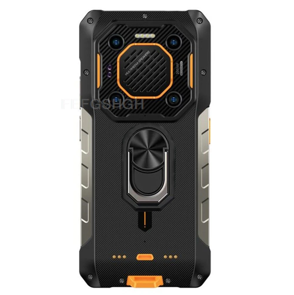 Rugged Back Ring Holder Phone Case - TPU Soft Silicone Cover