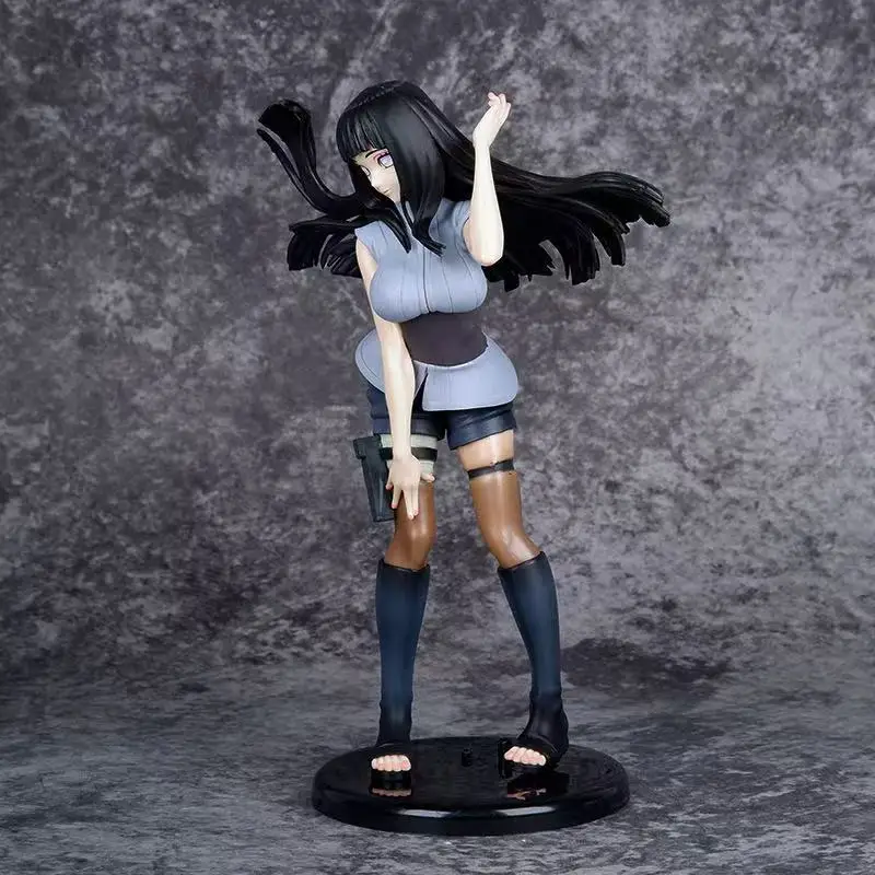 20cm Anime Naruto Long-Haired Hinata Hyuga Action Figure Car Decoration Doll