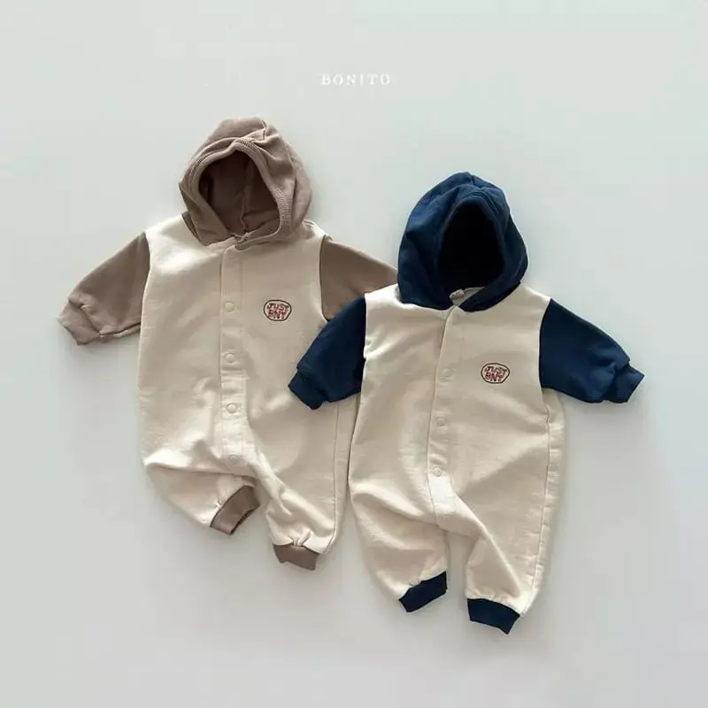 

New Autumn Toddler Cardigan Splicing Loose Romper Girl Baby Simple Embroidery Letter Jumpsuit Boy Infant Cotton Casual One-piece