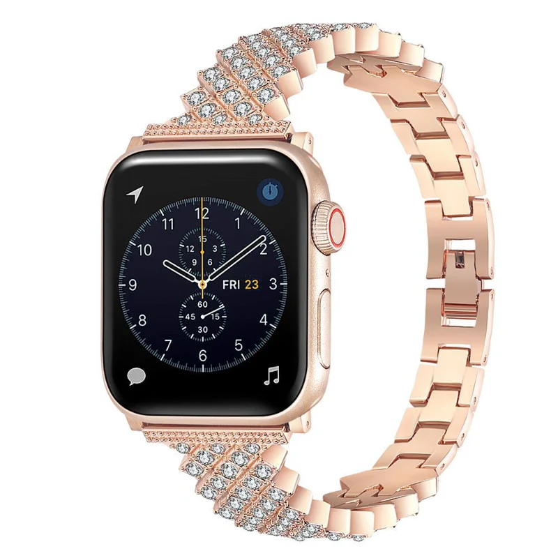 

Correa for Apple Watch 8 49mm Band Luxury Bracelet iWatch 8 7 6 5 4 SE Metal Stainless Steel Strap 45mm 41mm 44mm 40mm 42mm 38mm