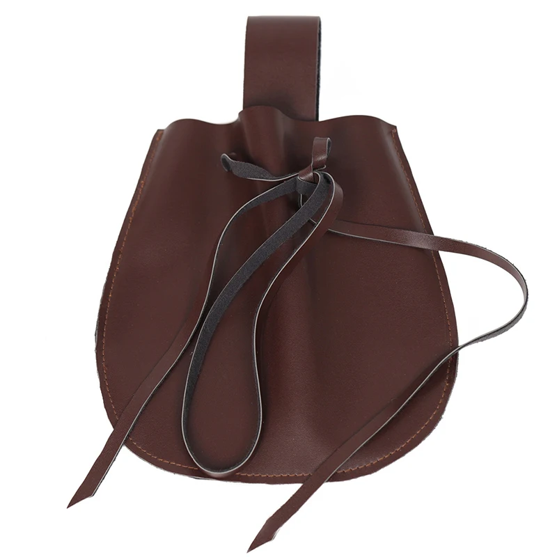 Retro mittelalter liche menschliche Pu Leder Geldbörse kleine Hüftgurt Tasche Renaissance menschlichen Ritter Piraten Larp Cosplay Requisiten Brieftasche – Detail 11