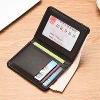 1Pc New Super Slim Soft Wallet PU Leather Mini Credit Card Wallet Purse Card Holders Men Wallet Thin Small Short Skin Wallets 2