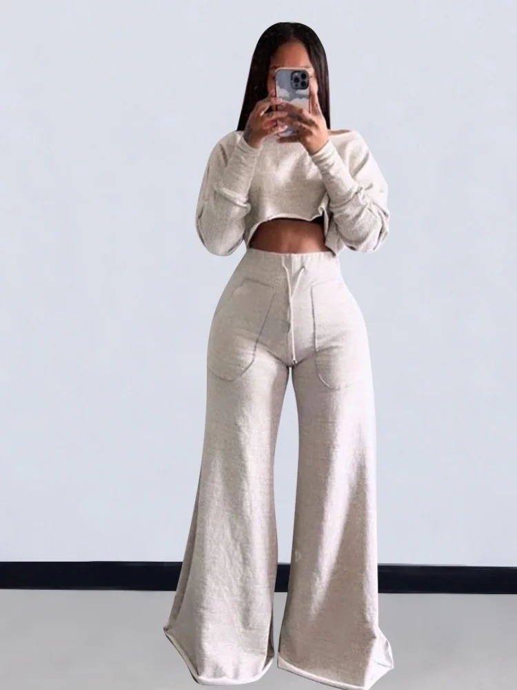 Wmstar Two Piece Set Women Wholesale 2025 Summer Casual 3 Color Autumn Winter Sets Stock Fancy Club Clothes Street Wear