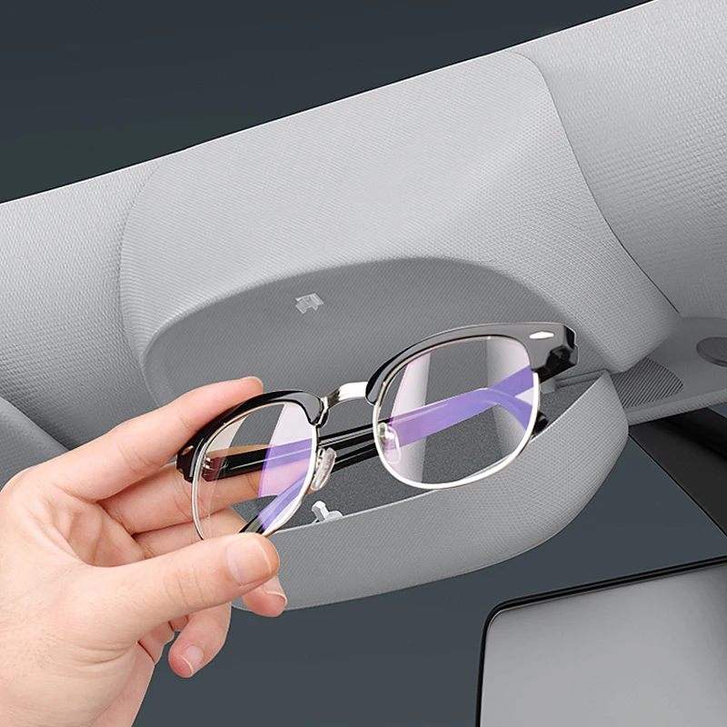 Tesla modeli 3 Y 2021 2022 2023 2024 için gözlük durumda sessizlik flok  güneş gözlüğü organizatör saklama kutusu tutucu tepsi aksesuarları -  AliExpress