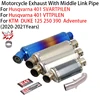 Slip On For Ktm250 Ktm Duke 250 390 Ktm390 Adventure Adv 2020 2021 Ktm125 2021 Motorcycle Exhaust Escape System Middle Link Pipe