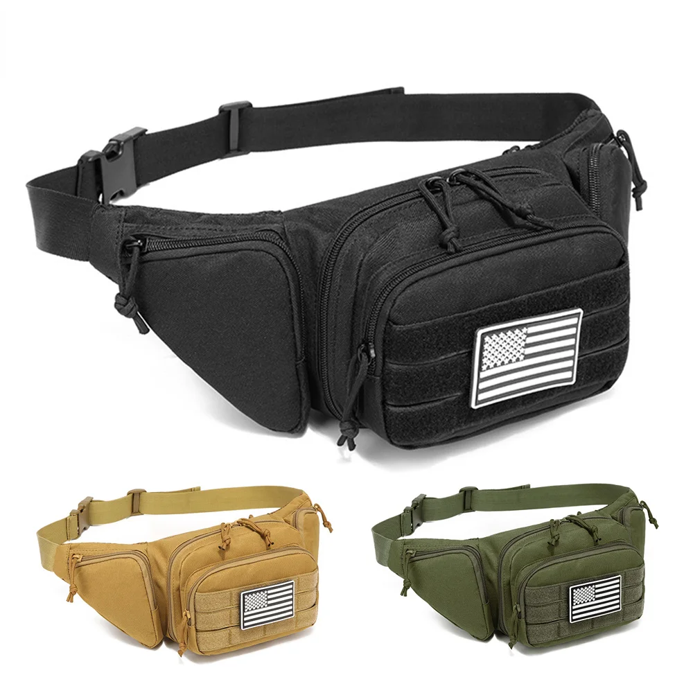 Tactical Pistol Gun Holster Left/Right Concealed Waist Bag With Mag Pouch Black - View #4