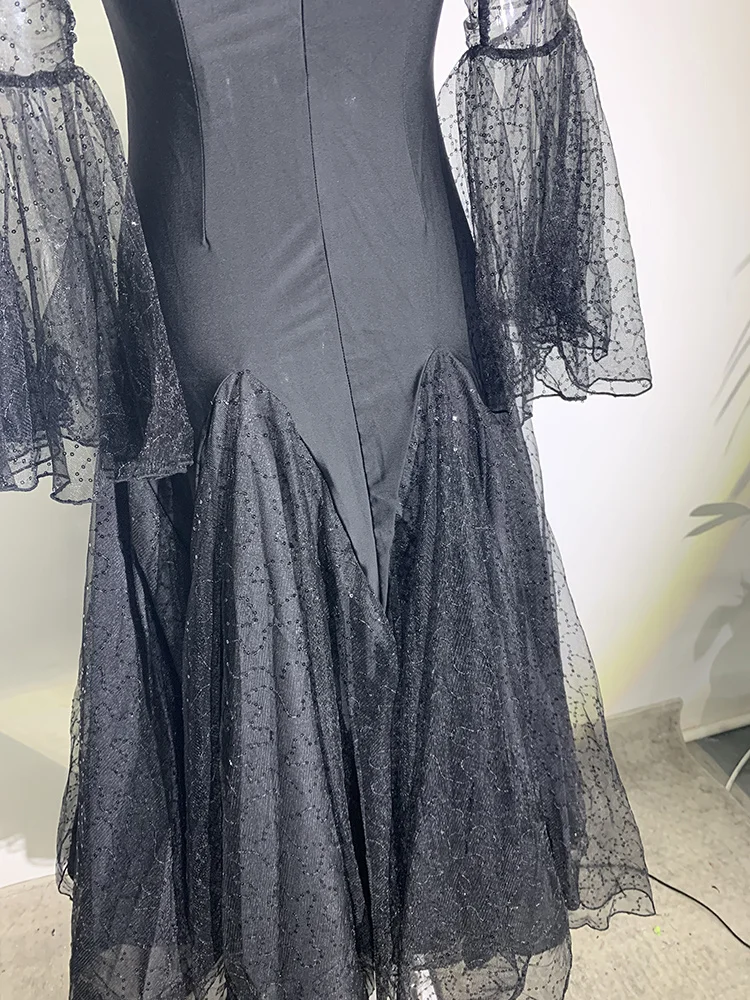 IEQJ Floral Gauze Evening Party Dress High Waist Backless Long Sleeve Elegant Midi Dresses For Women 2023 New Spring Clothing