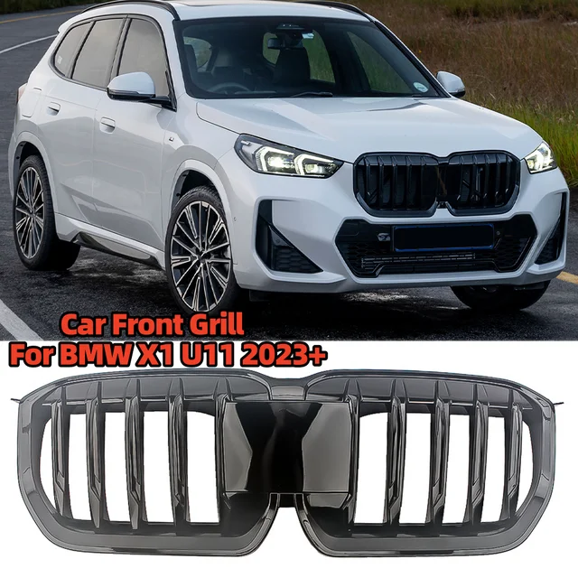 For BMW X1 U11 2023+ Car Front Bumper Kidney Grill Racing Grille