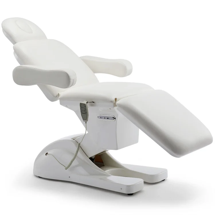 Cosmetic Bed Electric Cosmetology Chair Three Sections Eyelash Extension Beauty  Facial Massage Treatment Table with USB 2